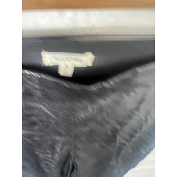 Max Studio Women's Skinny Leg Leatherette Pant Pull-On Leather Black Size XS - Picture 3 of 6